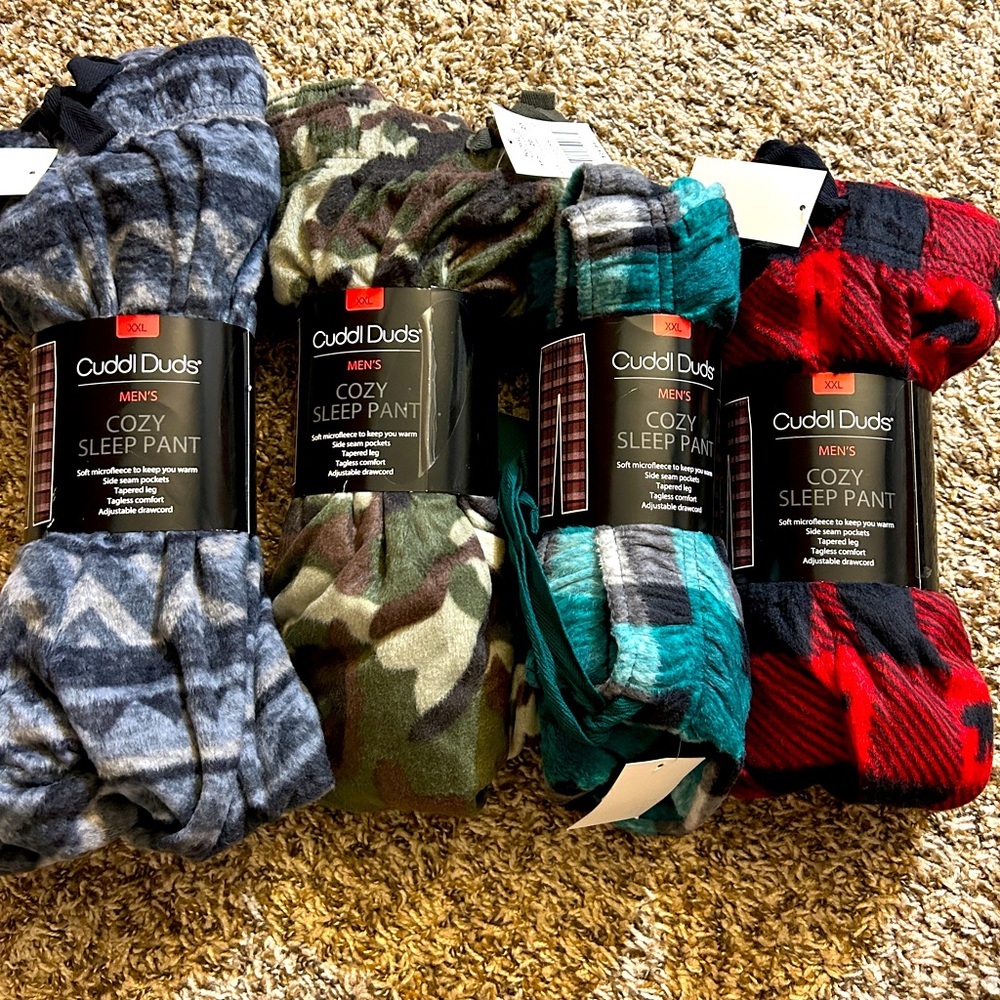 Men’s Cuddl Duds Fleece Pajama Pants, size XXL
